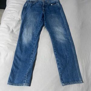 AMO Women's High Rise Blue Jeans